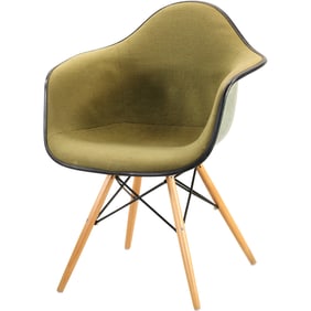 Eames for Herman Miller Molded Fiberglass Chair, Signed Herman Miller