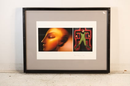 Sam Haskins 2009, Signed and Gallery Framed Photograph Side Profile