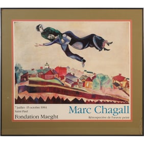 Exhibition Poster for a Marc Chagall the Fondation Maeght in Saint-Paul France 1984