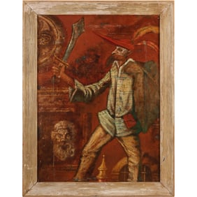 Herbert Leopold (1920 - 2009) , Oil / Tempera Painting titled: Visione Veneziania