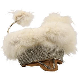 Vintage Designer Theatrical Hat "WHITE POODLE" by MME BERTHE Broadway, New York
