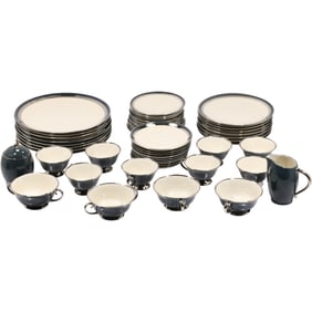 FLINTRIDGE CHINA, California Fine Porcelain Dinnerware Set - See Pictures for Item Count