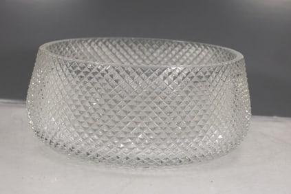 American Brilliant Cut Glass Bowl – Russian Pattern 10.5 in. diameter