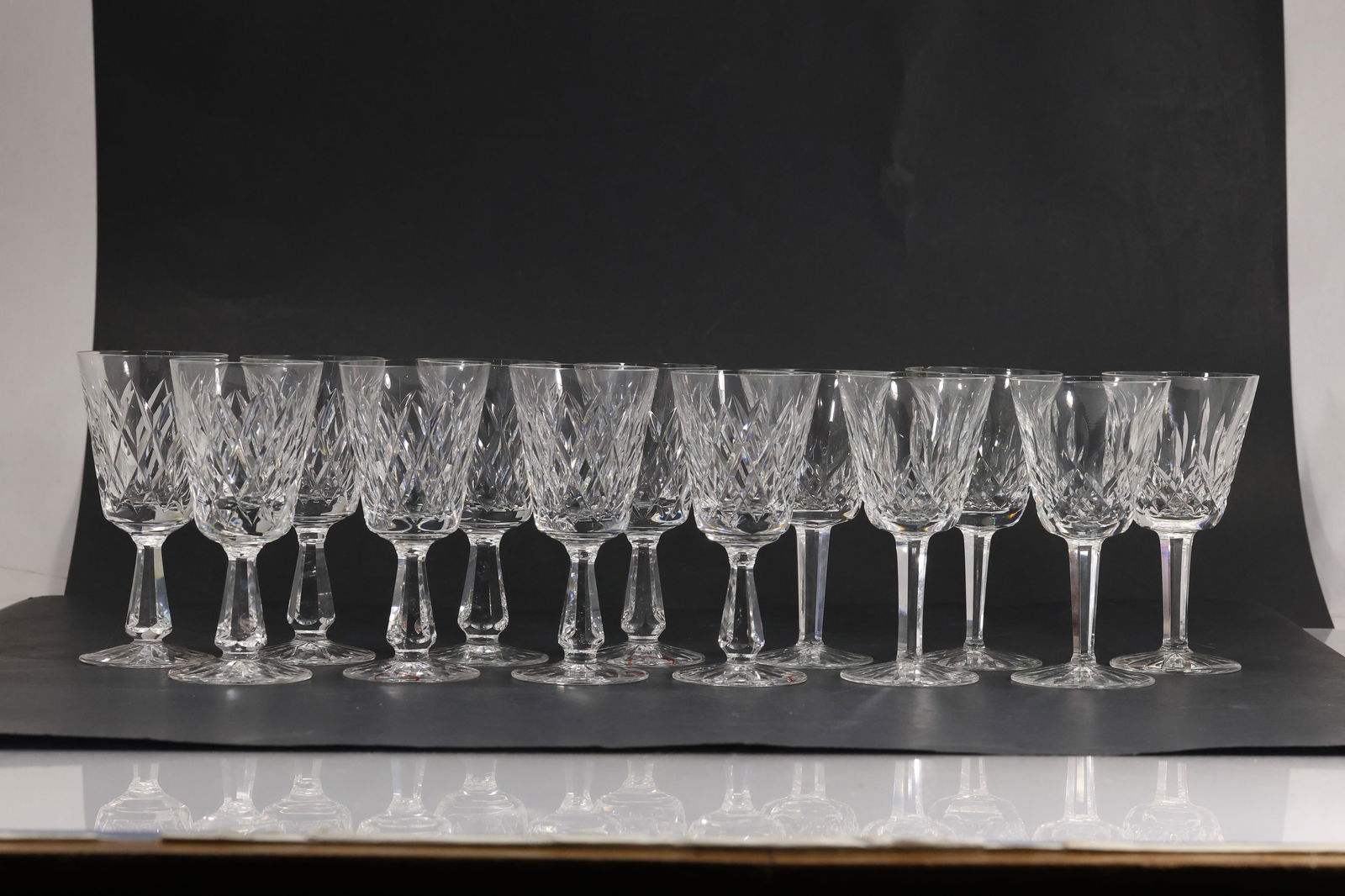 Set of 12 Waterford Fine Crystal Water Goblets (1 of 11)