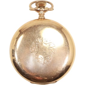 Elgin 14K Gold Filled Keystone Case Pocket Watch [working] 2 3/4 in. x 2 in.