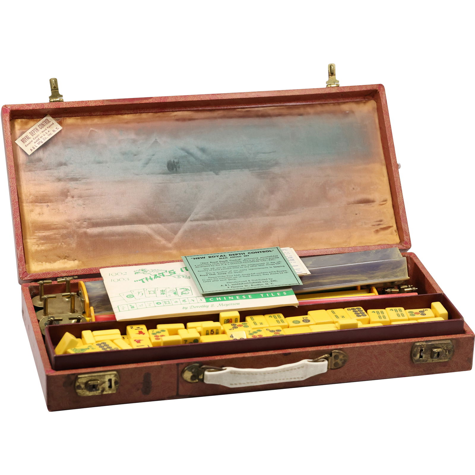 Antique Bakelite Mahjong Game Set in Original Carrying Case - See Pictures (1 of 15)