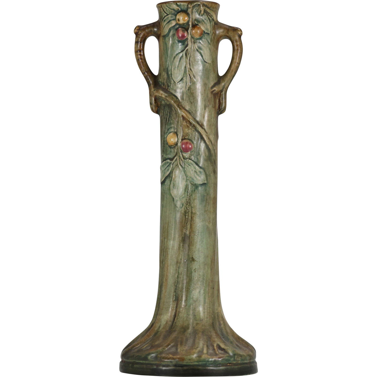 Weller Art Pottery Woodcraft Vase Tree Trunk 12.5 inches height (1 of 15)