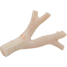 14K Gold Pin Clasp Angel Skin Coral Branch Pin 2 in. x 1 3/4 in.