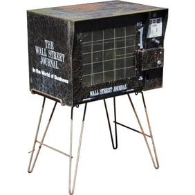 Vintage Wall Street Journal Newspaper Vending Machine – Industrial Advertising Collectible