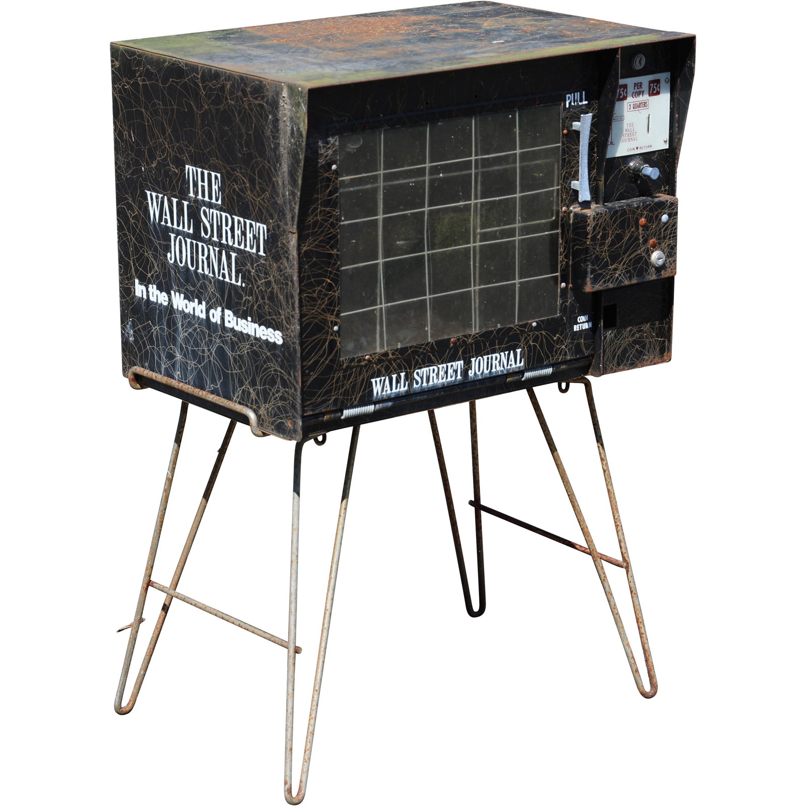 Vintage Wall Street Journal Newspaper Vending Machine – Industrial Advertising Collectible (1 of 14)