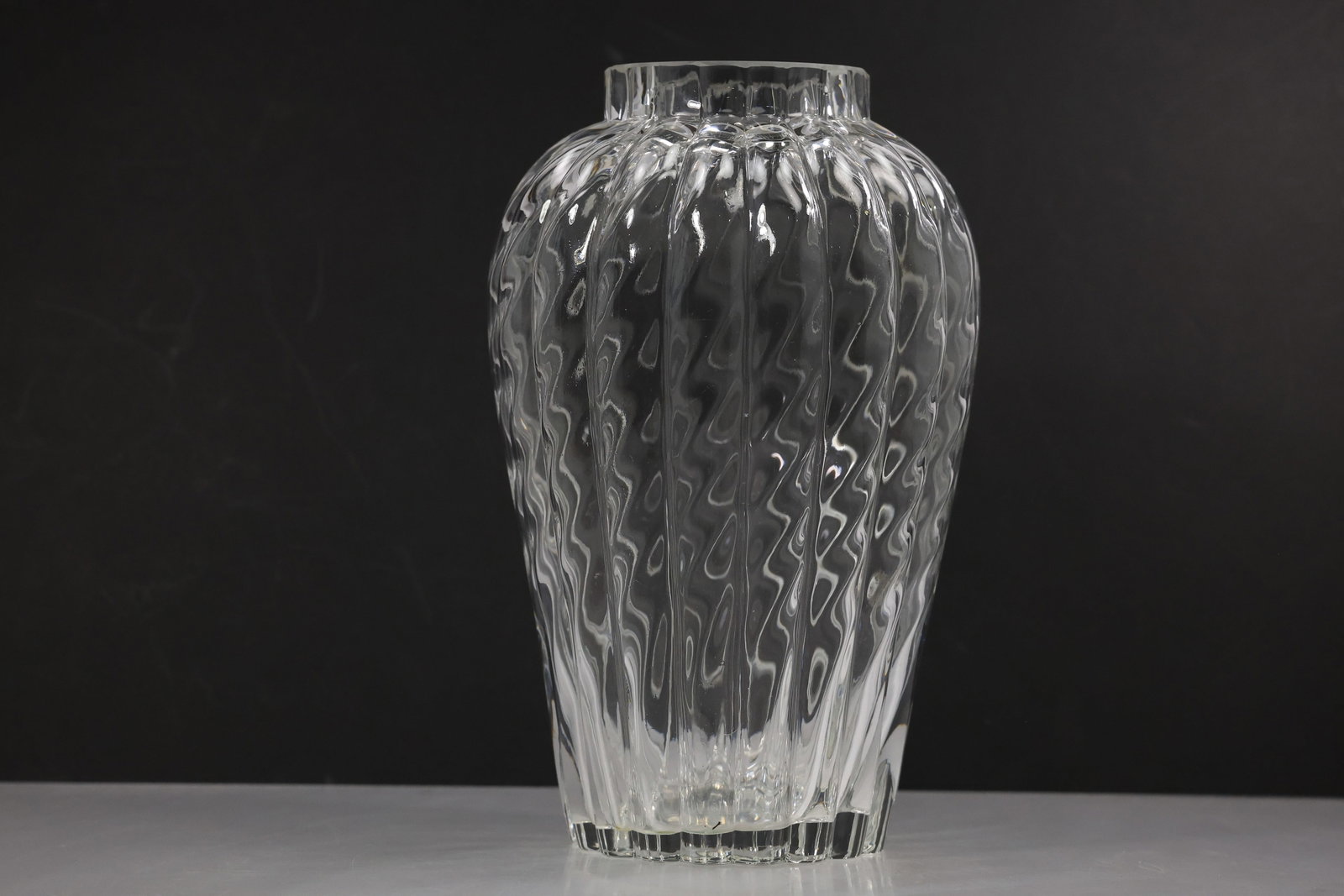 Vintage Tiffany & Co Oriental Pattern EA331 Large Crystal Vase 13 inches height (1 of 12)