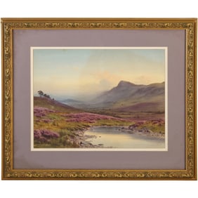 Edward Horace Thompson also Known as Donald A Paton 1979-1949 Fine Watercolor Landscape