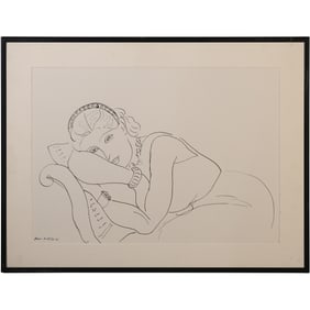 HENRI MATISSE [FRENCH] 1869-1954 [AFTER] RARE UNTITLED ORIGINAL LITHOGRAPH