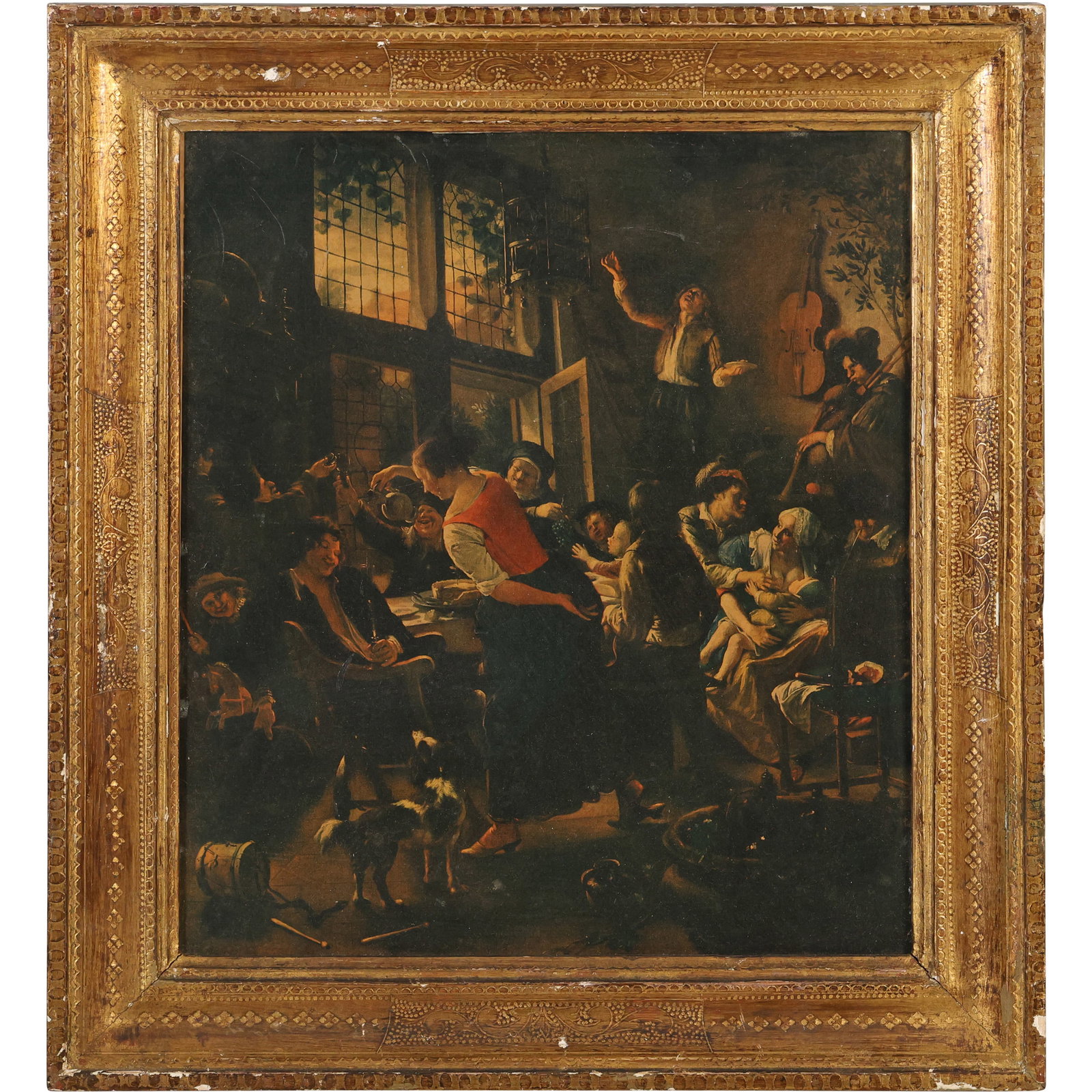 Jan Steen, 1800s Chromolithograph "Family Meal" , Framed, Nice Quality (1 of 12)