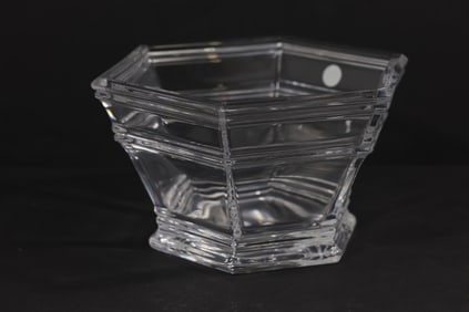 Signed TIFFANY & CO Windham Crystal Bowl  7.5 in. diameter