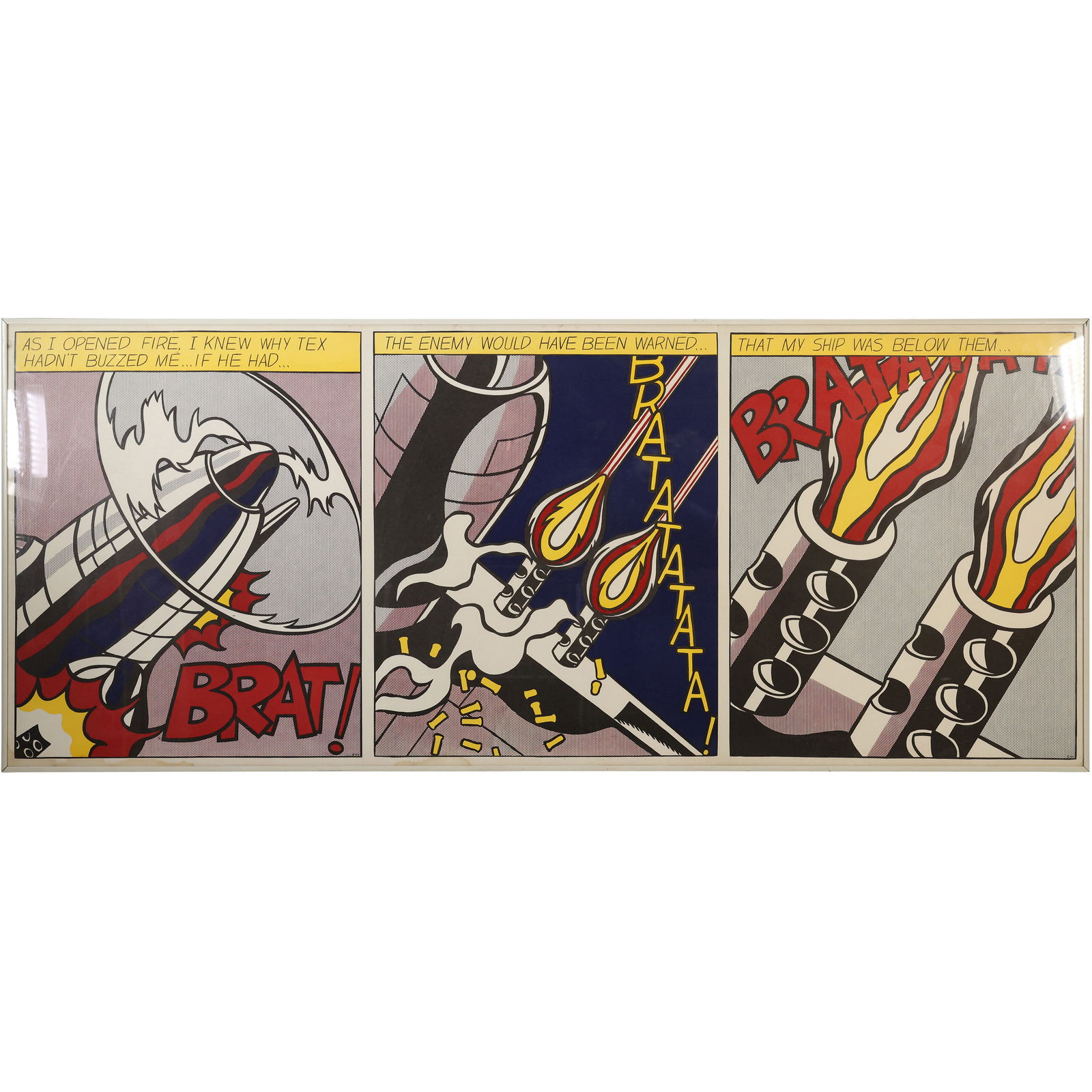 Roy Lichtenstein; Vintage Triptych - As I Opened Fire (1 of 15)