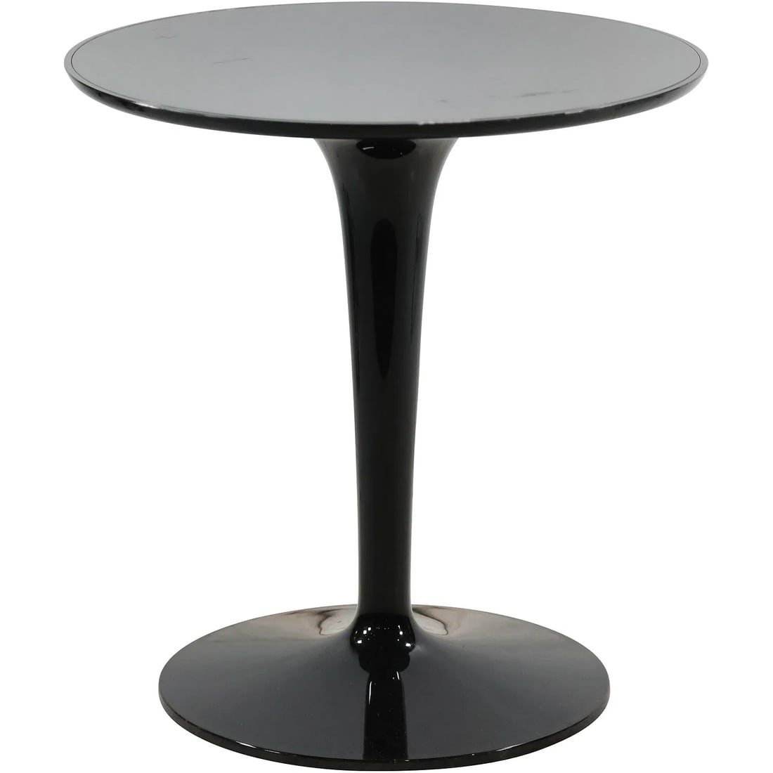 Kartell Tip Top Side Table, Black Molded Plastic, 20 in. height x 19 in. wide (1 of 10)
