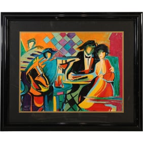 Philip Maxwell, Serigraph "The Jazz Club" , #183/225, with COA on Verso