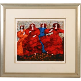Harry Guttman "Sisters" Signed Limited Edition Framed Serigraph #171/300