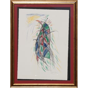 Johnny Cash,  Signed 'In Flight' Serigraph, Framed