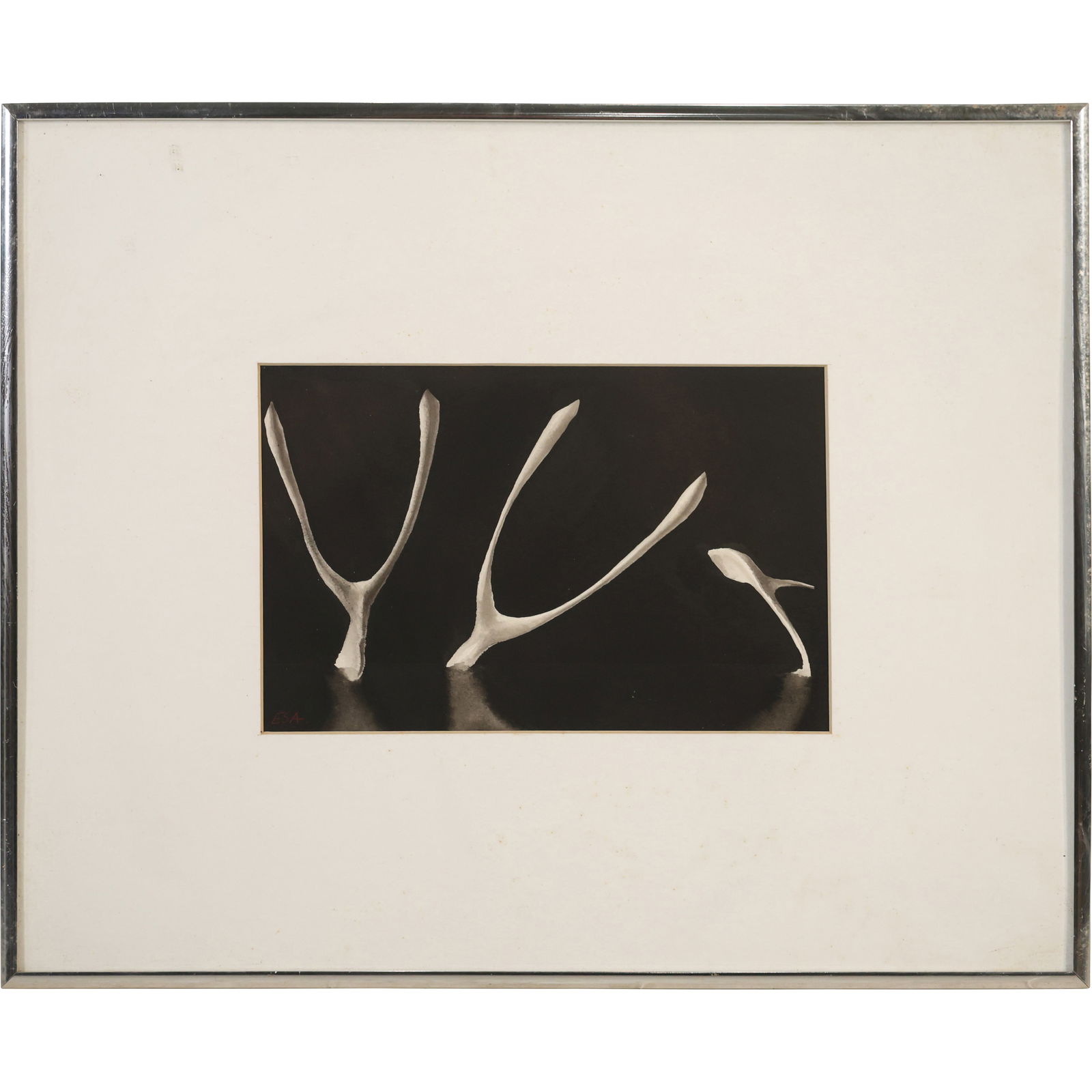 Eric Angeloch, Inkwash, "Start of The Breakdown", Dois Lee Award 1995 Woodstock Artist Association (1 of 9)