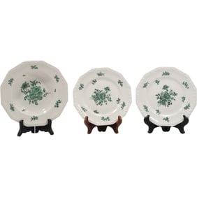 [3] Rosenthal Greenhaven Porcelain Bowl and 2 Salad Plates
