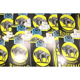 45 Cigar Paper Advertising "Cigarrillos BUFFALO", 18 inches x 10.5 inches