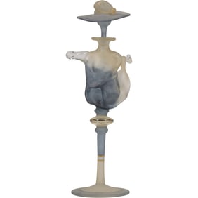 ION TAMAIAN ART GLASS Perfume Scent Bottle ''Mannequin'' 11.5 inches height