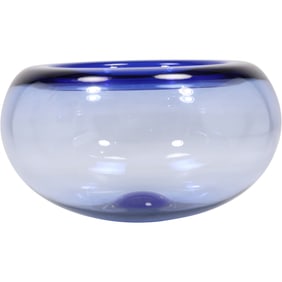 Holmegaard "Provence" or "Arne" series bowl designed by Per Lütken, 6 in. height x 9 in. wide