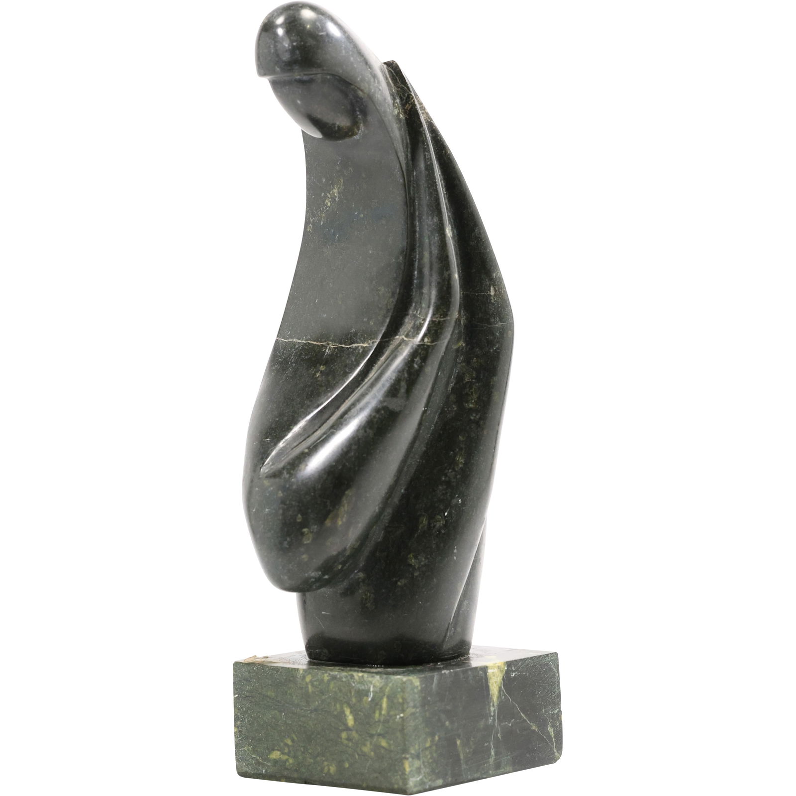 Quality Mid-Century Modern Polished Marble Sculpture of a Modernist Figure 12 in. height: Quality Mid-Century Modern Polished Marble Sculpture of a Modernist Figure 12 in. height. size: 12h 3.5w S:B