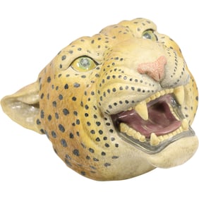 Design Toscano The Jungle Predator Sculptural Wall Trophy "Cheetah", Hard Composition