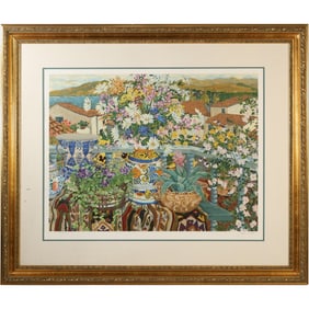 John Powell, Serigraph, "Vista Del Mar", Framed, Certificate of Authenticity on Verso