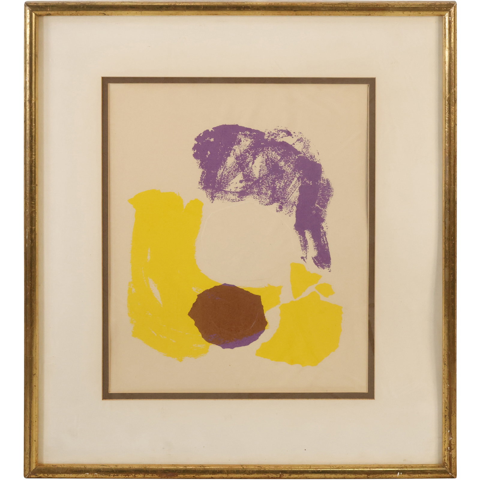 Vintrage Framed Abstract Off-Set Lithograph (1 of 10)