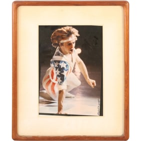 Eliot Feld, an American modern ballet choreographer, performer, teacher, and director. The photograp