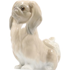 Lladro Daisa 4641 'Pekingese Sitting' Dog Figurine Porcelain Salvador Furio 6 in. height