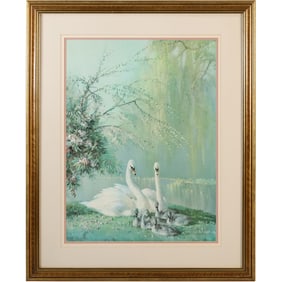 Framed Print artwork "Family in the Park" by Vernon Beauvoir Ward