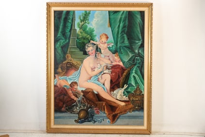 François Boucher's famous Rococo painting, "The Toilette of Venus"  Copt By G Gierke