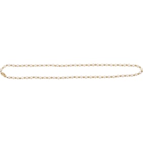 14K Gold Clasp and Beads with Freshwater Cultured Classic White Pearls Necklace 18 in. x 1/4 in.