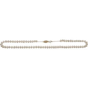 14K Gold Freshwater Cutured Pearls Necklace 17 in. x 1/4 in.