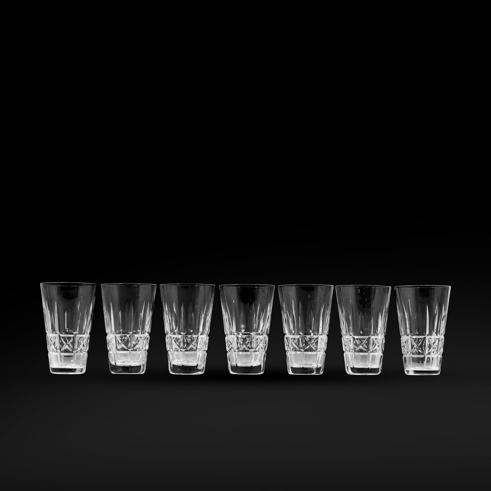 Set 6  Waterford Crystal Glass Kylemore flat tumblers. Signed (1 of 13)
