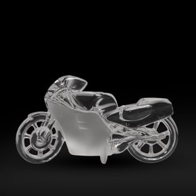 Hofbauer Crystal Motorcycle Bike Motorbike Paperweight 6.5 in. length