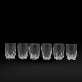 Set 6 Signed Waterford Crystal glasses in the "Kathleen" pattern