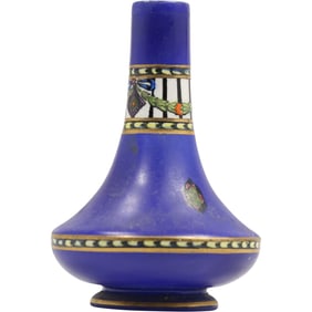 vintage James Kent Ltd. "Luxor" vase from Fenton, England, dating back to around 1929 ; 4 in. height