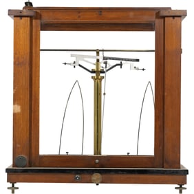 Antique Precision Glass Cabinet Scale, Voland & Sons, New Rochelle NY, Patented 1912