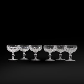 Set of 6 Waterford Crystal Kathleen Sherbet Champagne Glasses