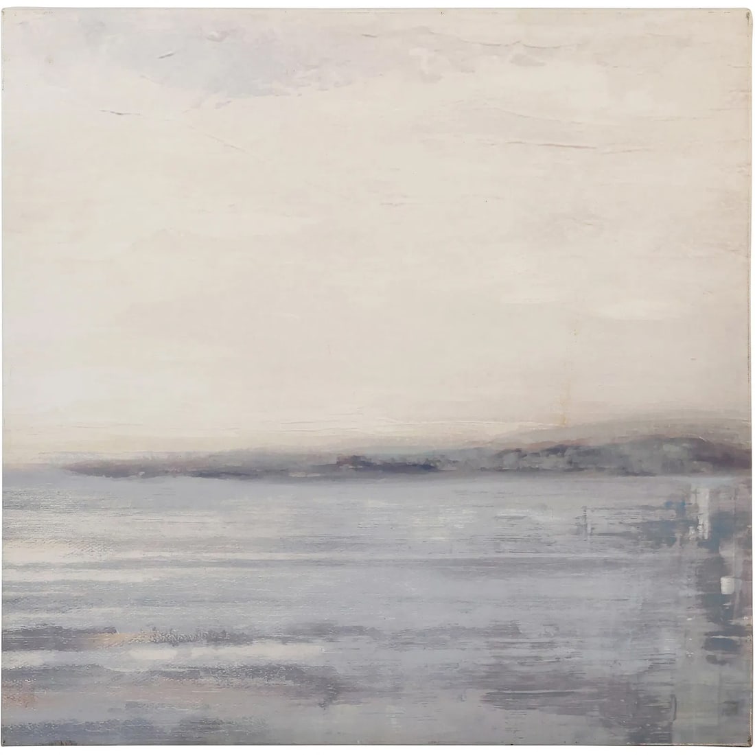 abstract landscape Giclee canvas art piece inspired by coastal scenes 22 in. x 22 in. (1 of 9)