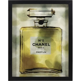 No. 5 CHANEL Paris Parfum Wall Art Framed Store Display 12 in. x 15 in.