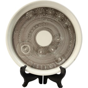 OLLE ALBERIUS, Sweden Ceramic “Sarek?? Platter, Rörstrand.14 inches diameter