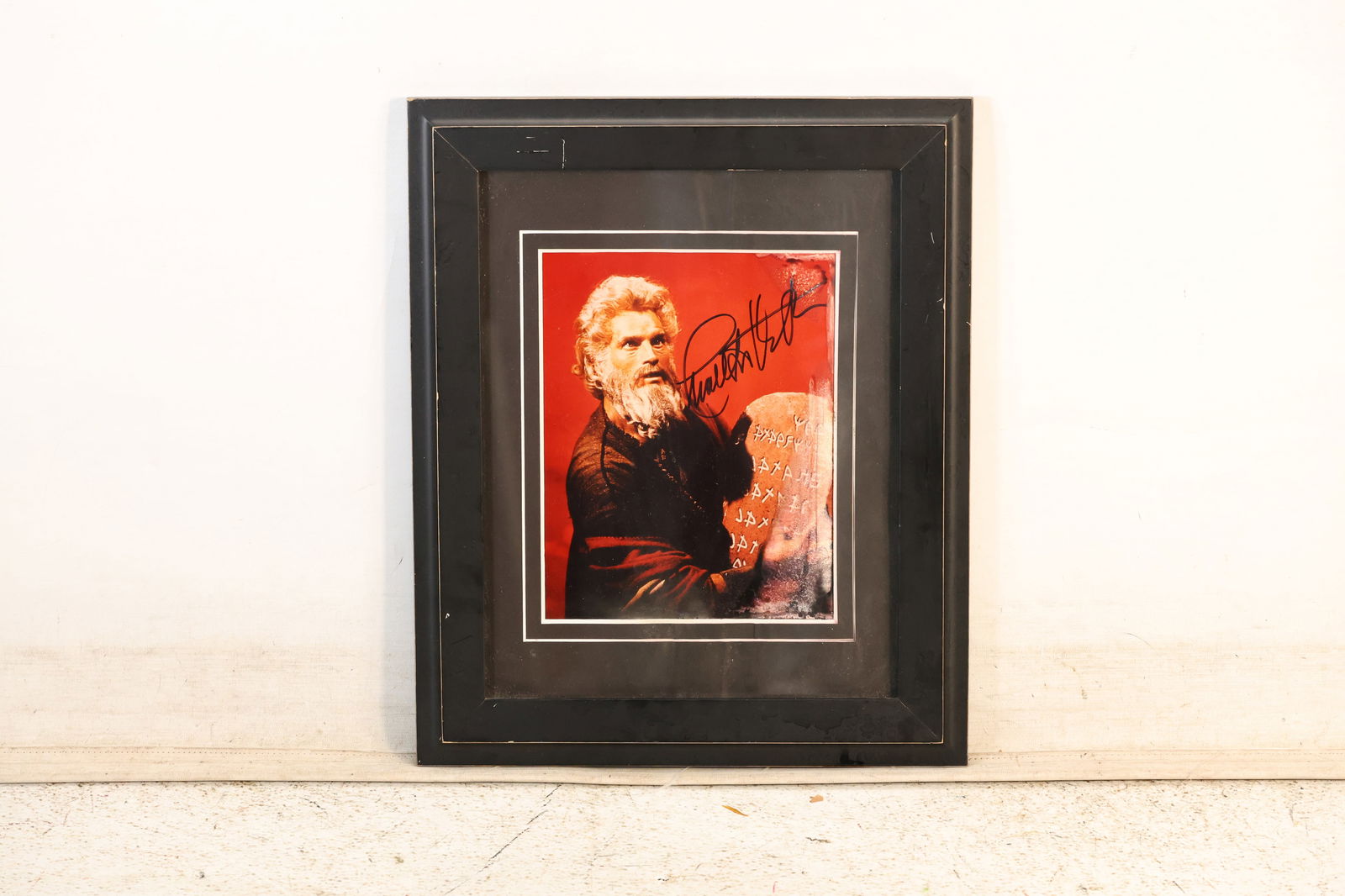 Autographed Photo Charlton Heston as Moses in the iconic 1956 film The Ten Commandments (1 of 17)