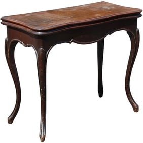 Antique Louis XV Flip Top Game Table in Mahogany